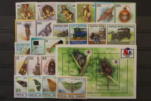 Papua Neuguinea, MiNr. 698-732, ohne 714 u. 724, Jahrgang 1994, postfrisch - 220361