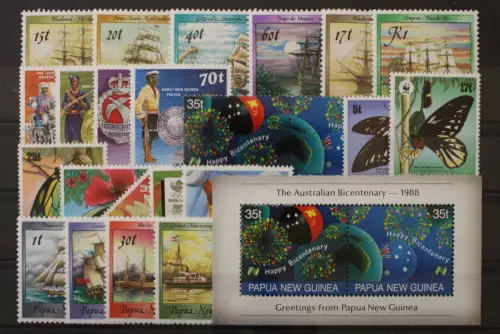 Papua Neuguinea, MiNr. 561-583, Jahrgang 1988, postfrisch - 220368
