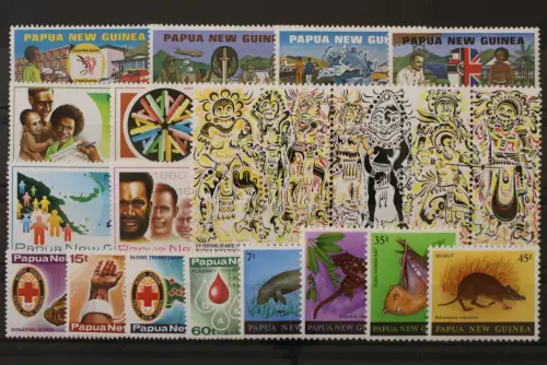Papua Neuguinea, MiNr. 381-401, Jahrgang 1980, postfrisch - 220373