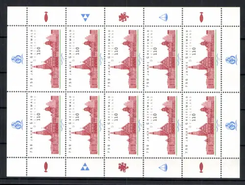 Deutschland (BRD), MiNr. 2111, Kleinbogen, postfrisch - 612898