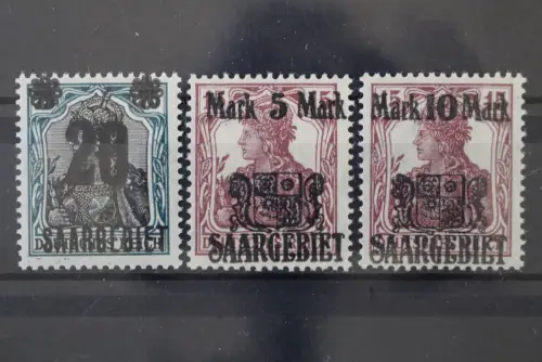 Saargebiet, MiNr. 50-52, postfrisch - 220450