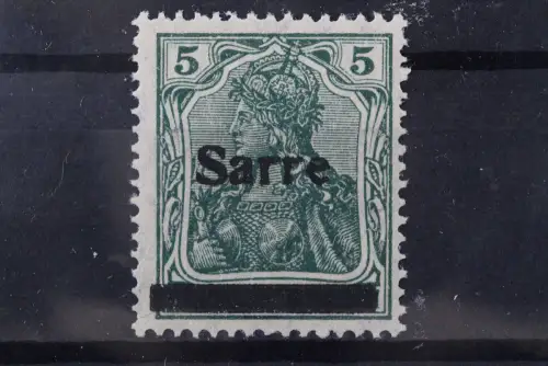 Saargebiet, MiNr. 4 a Type II, postfrisch, BPP Signatur - 220468