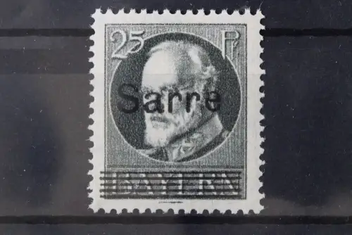 Saargebiet, MiNr. 22, postfrisch, BPP Signatur - 220461