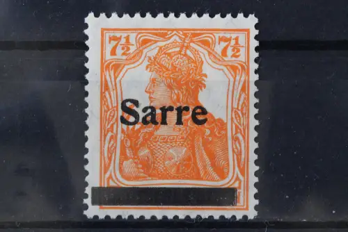 Saargebiet, MiNr. 5 b Type I, postfrisch, BPP Signatur - 220467
