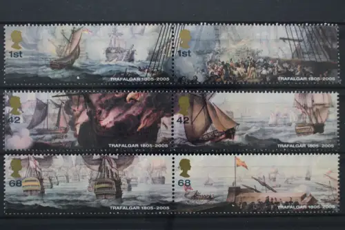 Großbritannien, Schiffe, MiNr. 2348-2353, 3 Paare, postfrisch - 211285