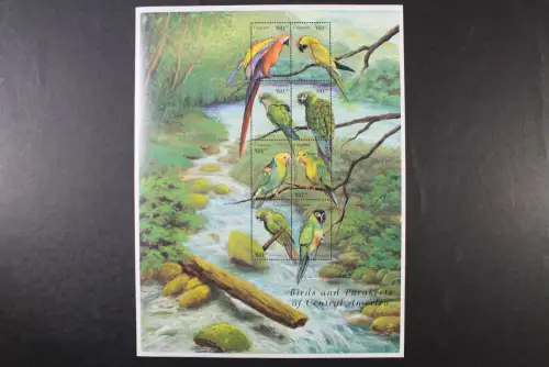 Guyana, Vögel, MiNr. 6637-6644 Kleinbogen, postfrisch - 220845M