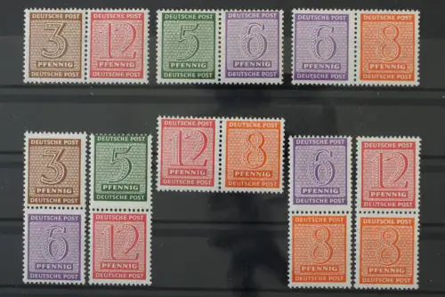 Sowjetische Zone, MiNr. W Zd 13-16 und S Zd 3-6, postfrisch - 220841