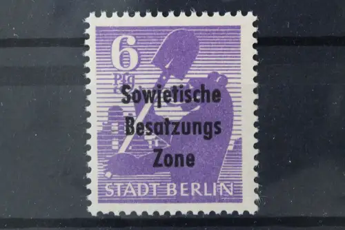 Sowjetische Zone, MiNr. 201 A wb zt, postfrisch, BPP Signatur - 220850