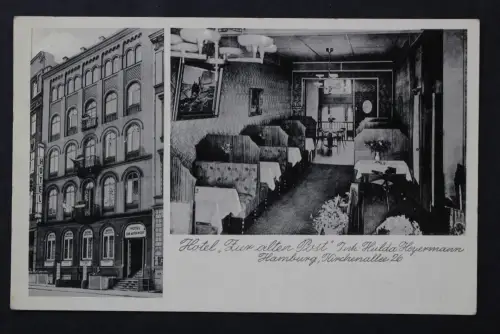 Hamburg, Hotel "Zur alten Post", Inh. Hulda Heyermann, Innenansicht - 425650