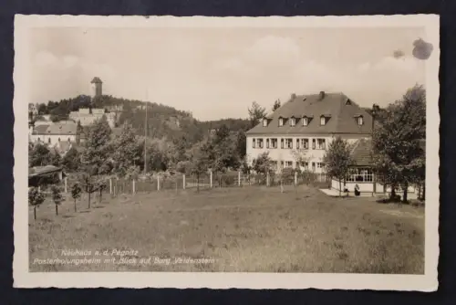 Neuhaus an der Pegnitz, Posterholungsheim, Blick auf Burg Veldenstein - 425673