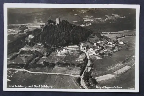 Die Nürburg und Dorf Nürburg, Fliegeraufnahme - 425675