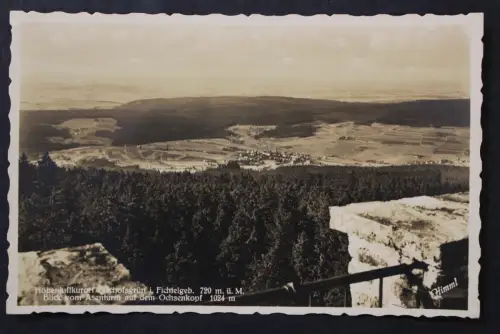 Bischofsgrün, Fichtelgebirge, Blick vom Asenturm auf dem Ochsenkopf - 425682