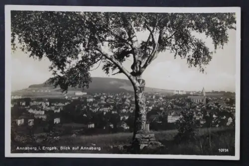 Annaberg i. Erzgebirge, Blick auf den Ort, Kirche - 425688