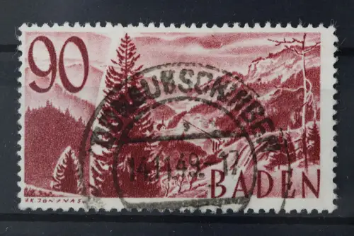 Franz. Zone Baden, MiNr. 37, gestempelt, BPP Signatur - 221272
