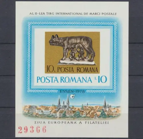 Rumänien, MiNr. Block 155, postfrisch - 601482