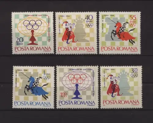 Rumänien, MiNr. 2478-2483, postfrisch - 58635