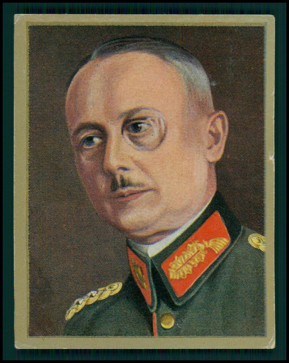 Freiherr Werner von Fritsch General der Artillerie - ALVA Sammelbild ...