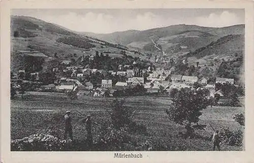 AK Mürlenbach Eifel b Gerolstein Hillesheim Kirchweiler Ulmen Landarbeiter am Stadtrand ca 40er 50er Jahre