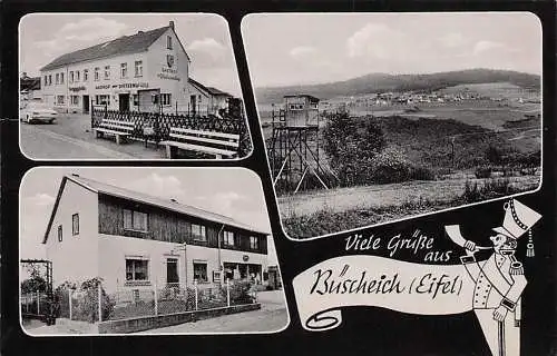 AK Büscheich Eifel b Gerolstein Hillesheim Kirchweiler Ulmen Gasthof Dietzenlay Lebensmittel Laden ca 60er 70er Jahre