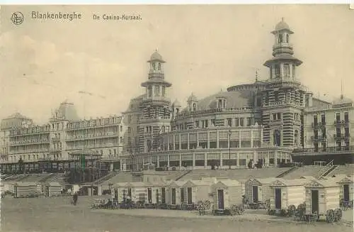 Ansichtskarte Belgien Blankenberge De Casino-Kursaal Feldpost 1916