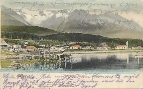 Ansichtskarte Feldpost Ushuaya Tierra del Fuego versandt