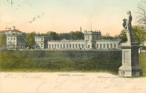 AK Kassel Orangerie Litho versandt 1906