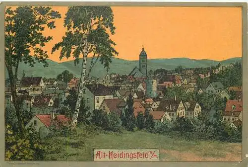 AK Alt Heidingsfeld am Main Litho nicht versandt