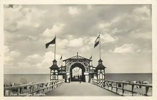 AK - Binz Rügen Eine Brückenstudie versandt 1932