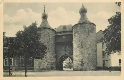 AK - Jülich - Hexenturm, gelaufen 1949