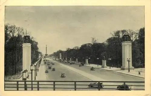 AK - Berlin, Ost-West-Achse mit Siegessäule, 1940