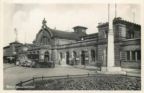 AK - Erfurt Hauptbahnhof versandt 1939