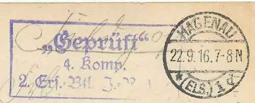 Ansichtskart Hagenau i. Els. Schulhaus im Weltkrieg belegt mit Inf. Regt. Nr 137