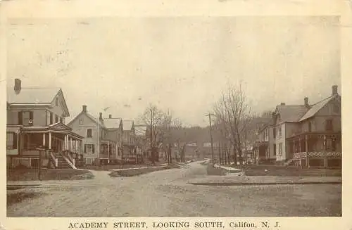 Ansichtskarte Academy Street, looking south Califon. N. J. 1924