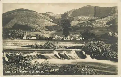 Ansichtskarte Sauerland Lennetal bei Saalhausen versandt