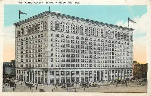 Ansichtskarte The Wanamaker´s Store, Philadelphia Pa. 1924