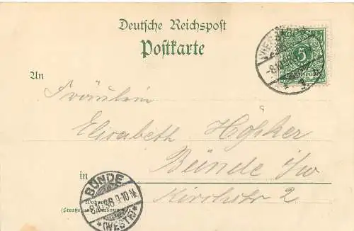 AK Gruss aus Wiesbaden Inneres der gr. Kapelle - No 6 1898