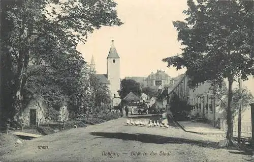 AK Nabburg Blick in die Stadt nicht versandt