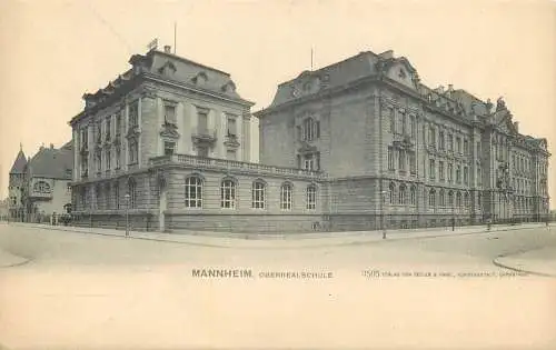 AK - Mannheim Oberrealschule nicht versandt