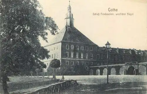 AK - Gotha Schloß Friedenstein, westlicher Flügel