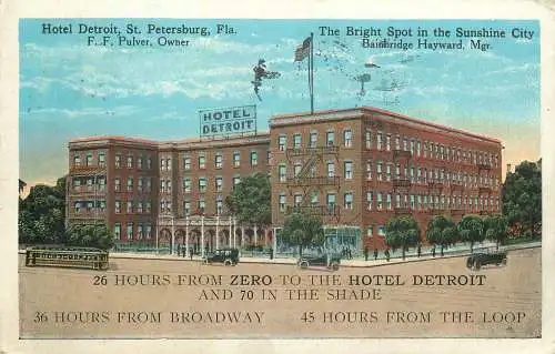 AK - USA Hotel Detroit St. Petersburg  Lirho 1925