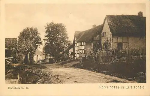 AK - Dorfstrasse in Eifelscheid Eifel Studie No. 17