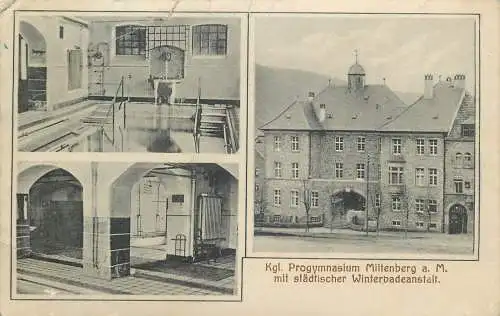 AK - Kgl. Progymnasium Mittenberg a. M. versandt 1913