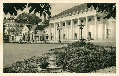 Ansichtskarte Baden-Baden Blick auf das Kurhaus 1954 nicht versandt