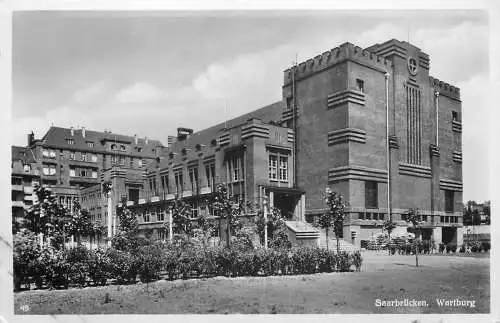 Ansichtskarte Saarbrücken Wartburg Evangelisches Vereinshaus versandt 1936
