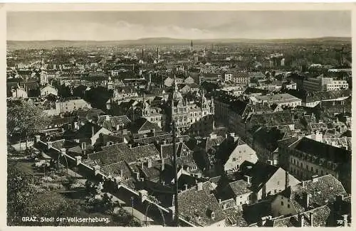 AK - Graz Stadt der Volkserhebung Echtfoto nicht versandt