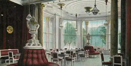 AK - Litho Wiesbaden Neues Kurhaus , Speisesaal versandt 1912