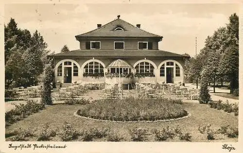 Ansichtskarte Ingolstadt Restaurant Parkrestaurant Stoja Feldpost versandt 1939