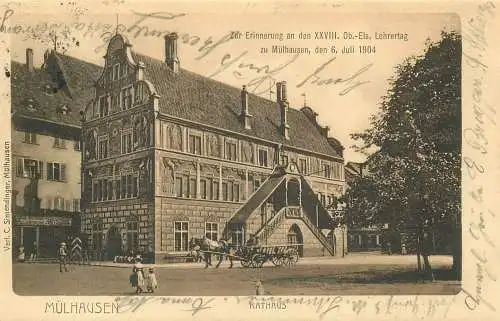 AK - Mülhausen Rathaus Versandt 1904