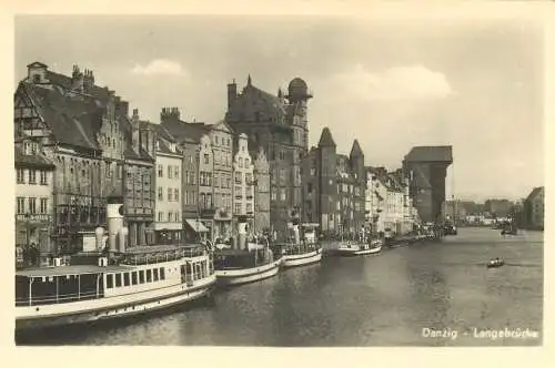 Ansichtskarte Danzig Langebrücke nicht versandt