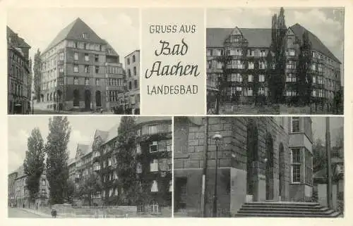 Ansichtskarte Aachen Landesbad Gruss aus Bad Aachen versandt